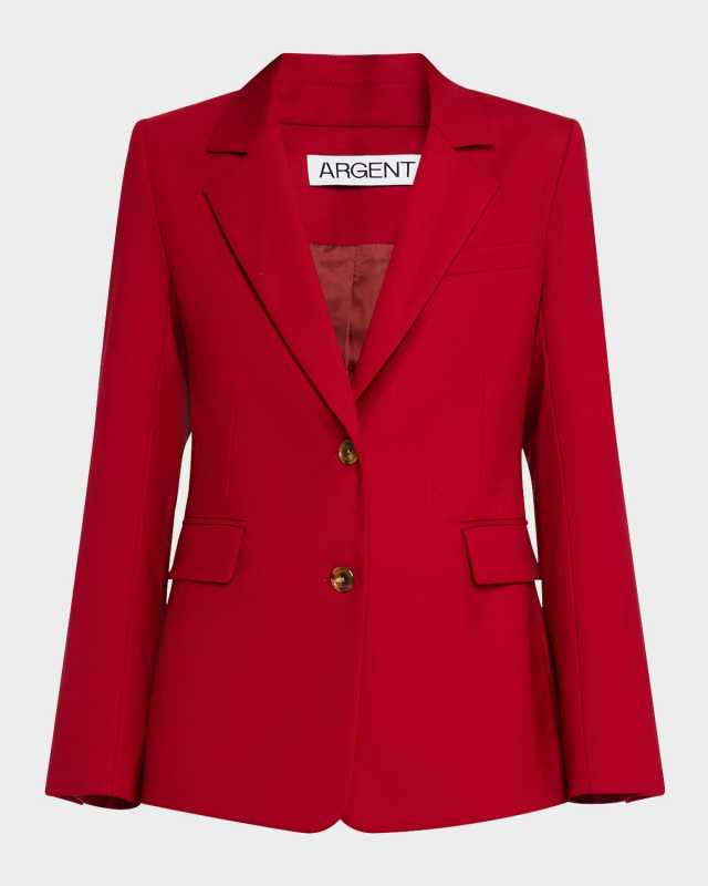 Two-Button Seasonless Wool Blazer